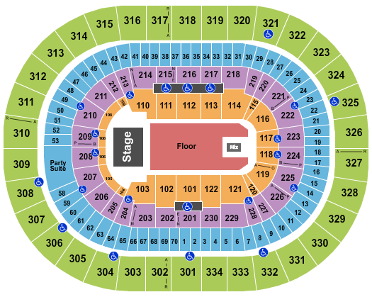 Moda Center Stevie Nicks Seating Chart